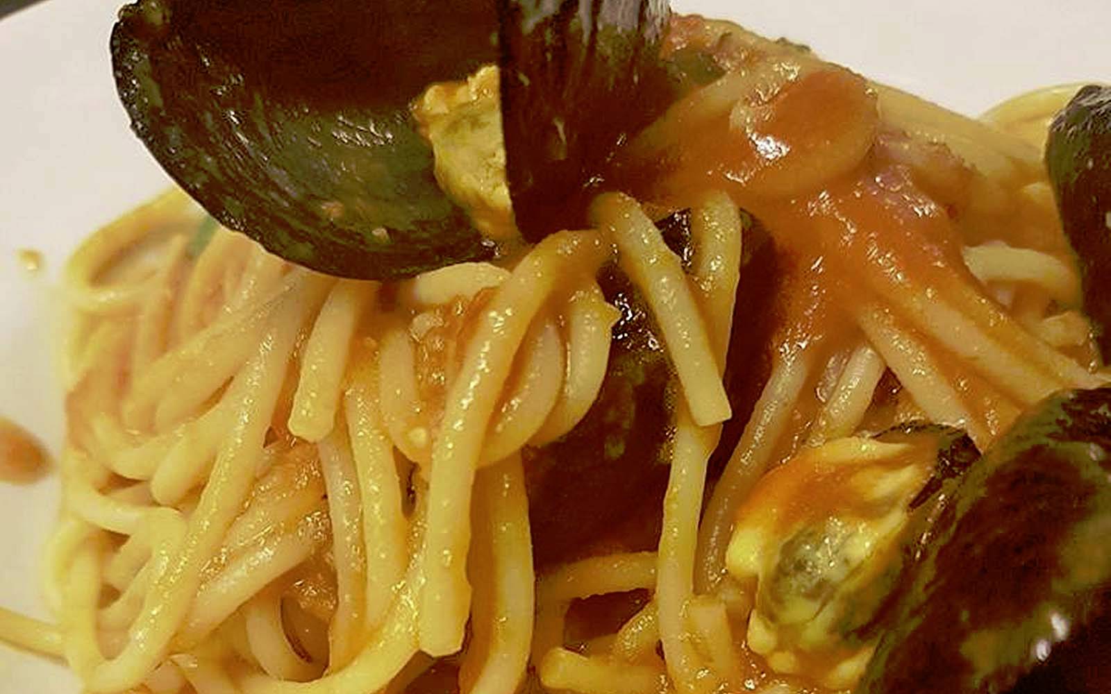 spaghetti con le cozze