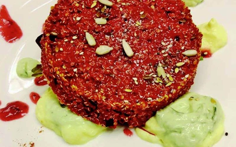 quinoa and red turnip