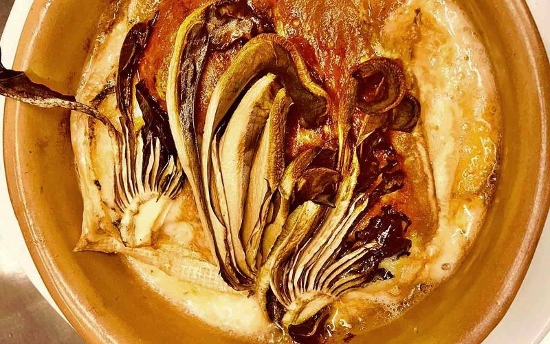 radicchio and pumpkin pie