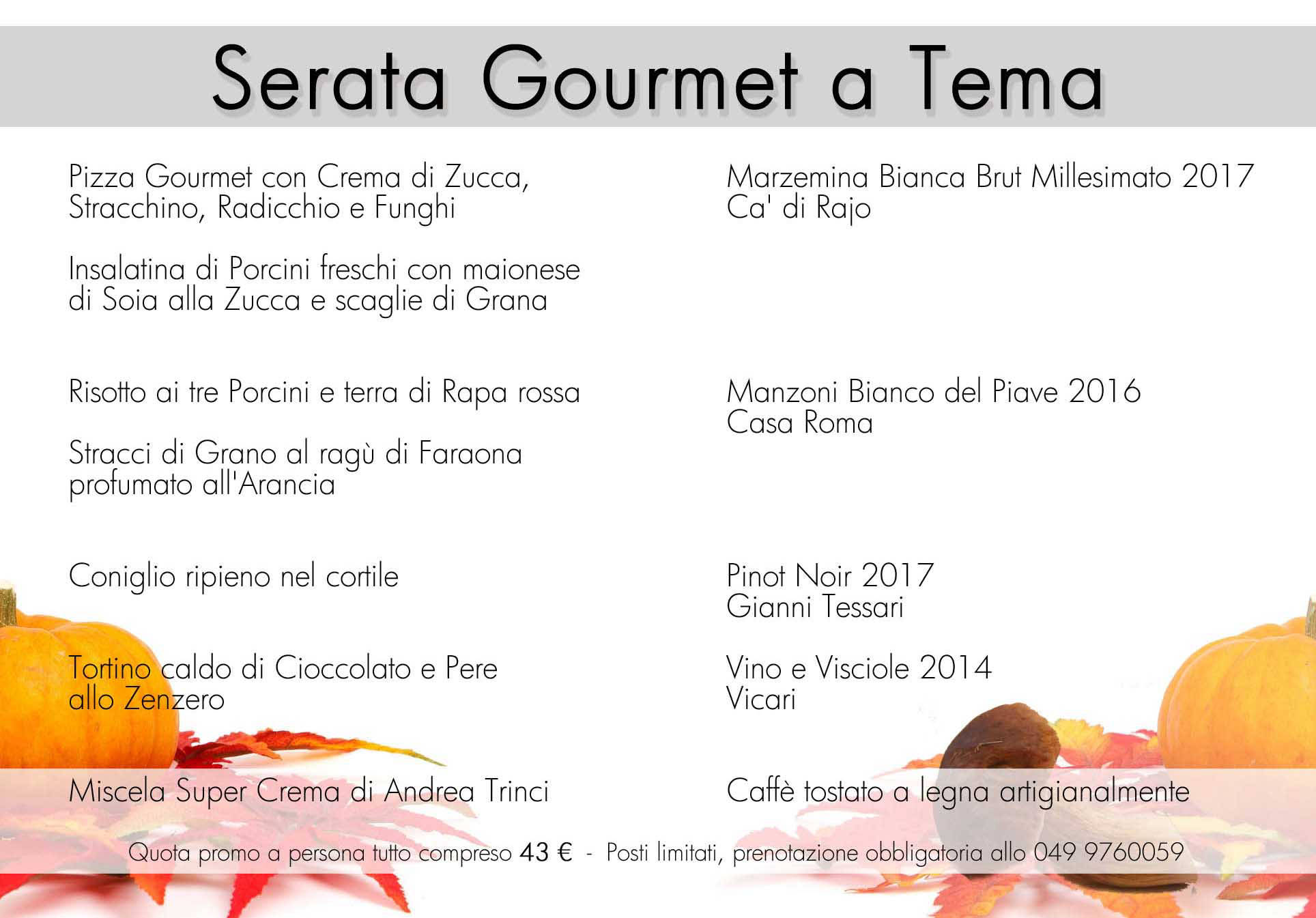 menu di Pasqua La Famiglia